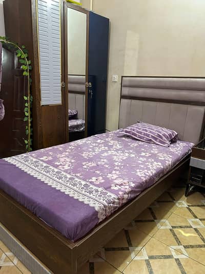 bed set with curtains