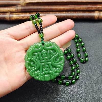 14 August Special Green Lucky Pendant Necklace
