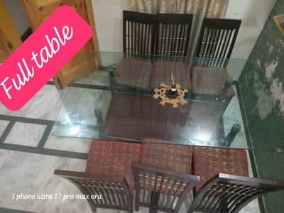 wood dining table 10years old