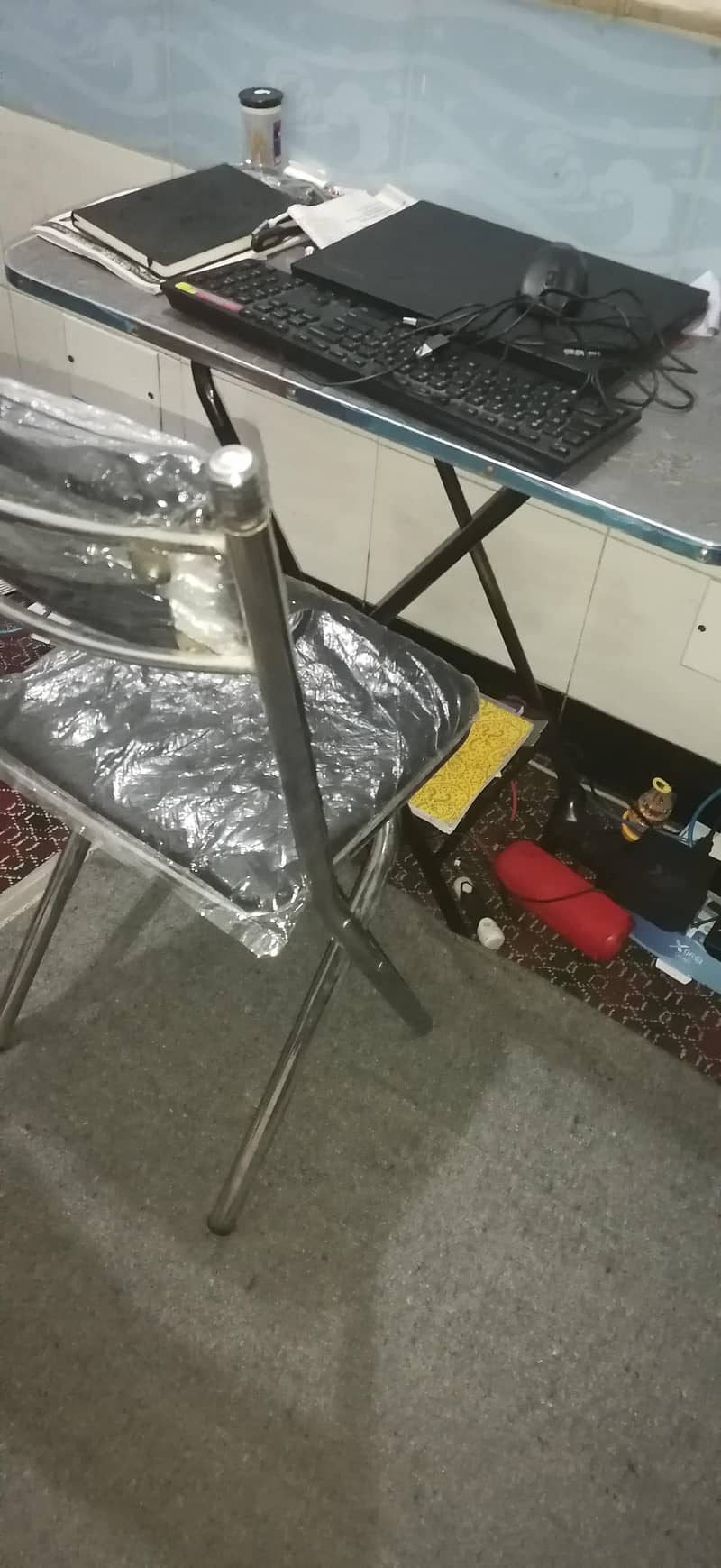 Foldable Computer Table Chair 3