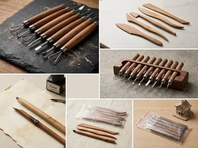 Complete Sculpture & Calligraphy Tool Kit + Free Painting Box