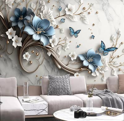 3D Wallpaper | Customised Wall | Canvas Sheet | Room Wallpaper