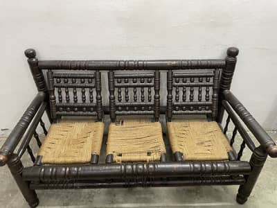 Complete Sofa Set with Wooden Table for Sale