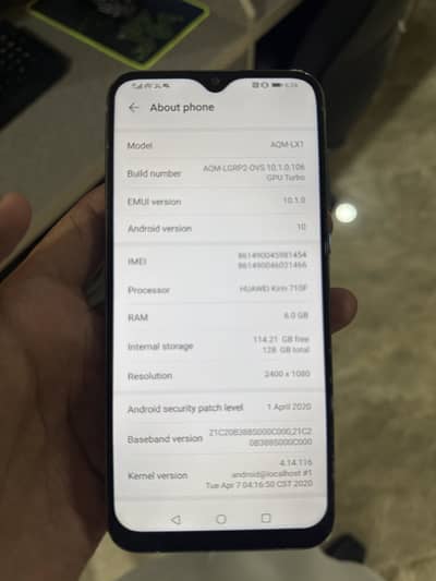 Huawei Y8p 6/128 excellent hai use mein