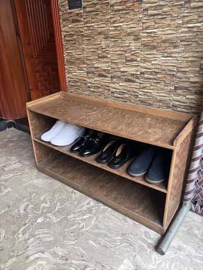 Shoe rack, 3 tier, 4ft almost