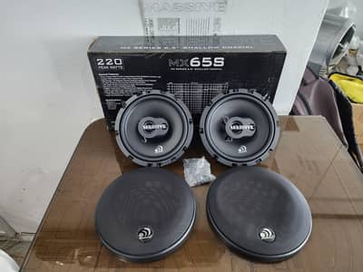 Massive MX65S - 6.5" 2-Way 50 Watts RMS Shallow Coaxial Speakers