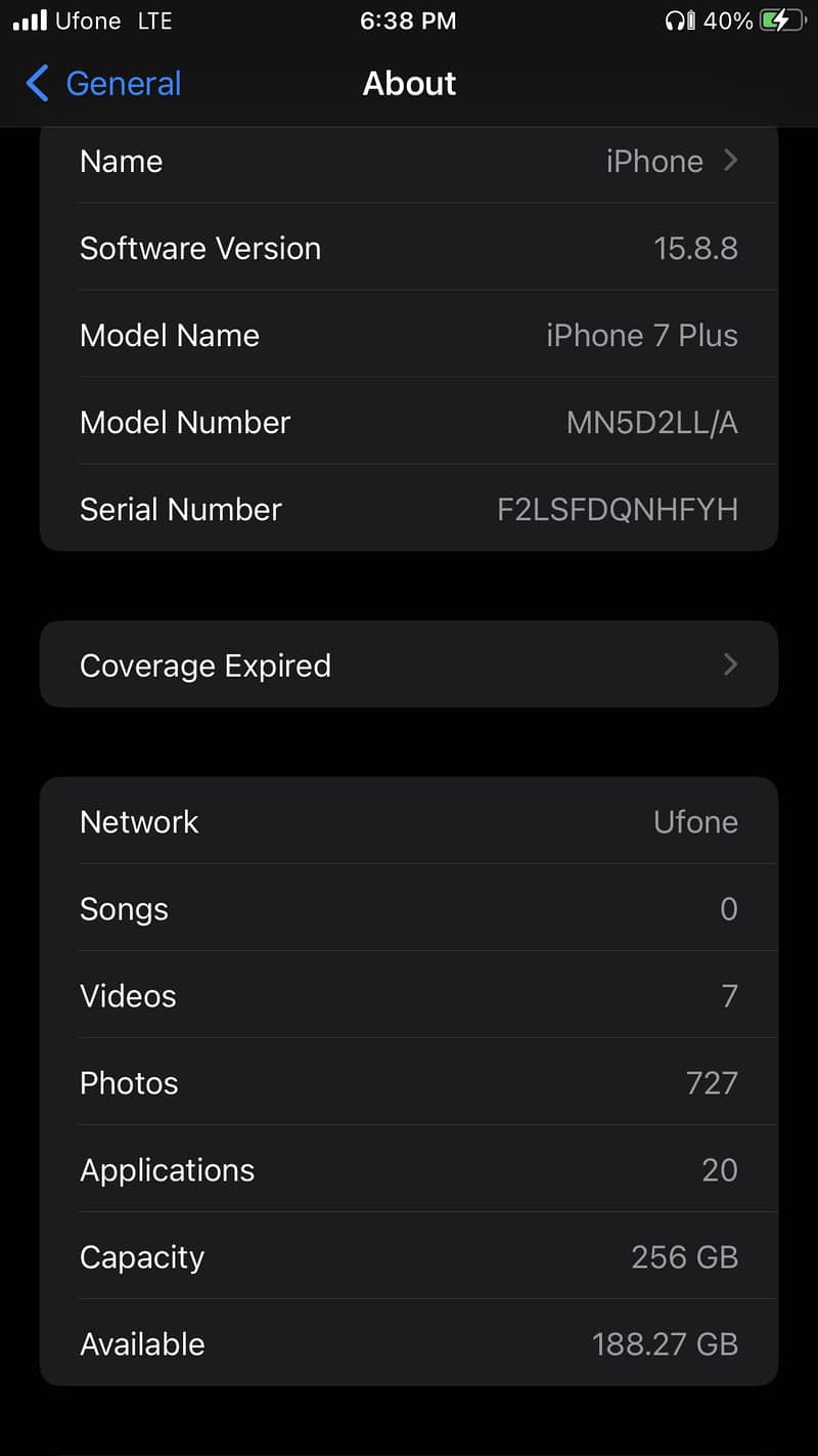 Iphone 7plus 256gb 2