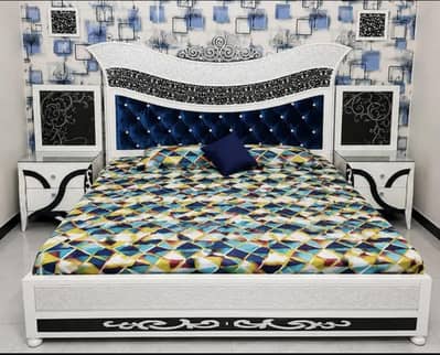 Luxury King Size Bedroom Set | Bed, Side Tables, Dressing & Showcase