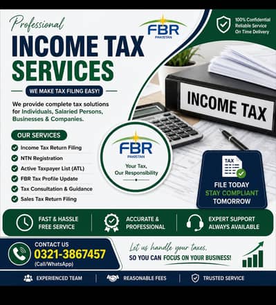 Professional Income Tax Return filling services
