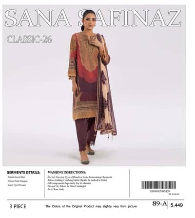 Sana Safinaz 3 Piece