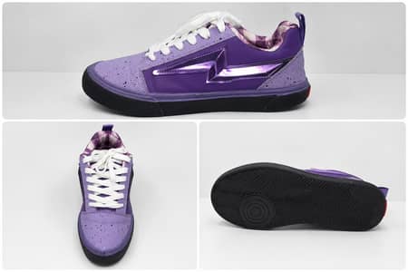 unique purple sneakers