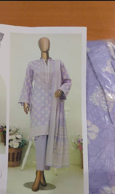 3pcs lawn suit