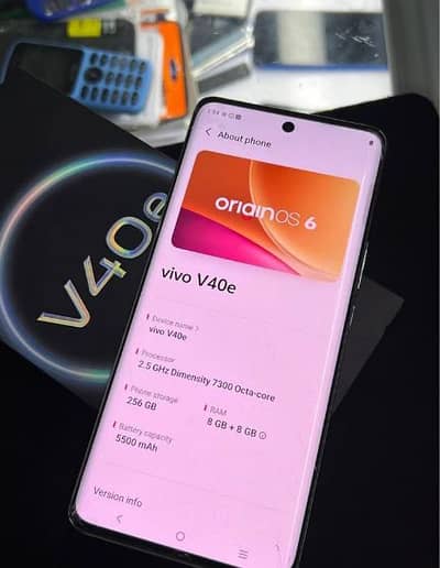 vivo v40e 12/256GB RAM memory 0325/1268/477