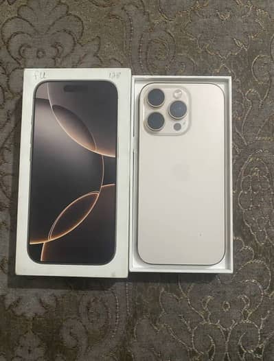 Iphone 16 pro jv 10/10 waterpack with box 128gb