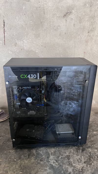 Desktop PC + HP 24” LED Monitor for Sale