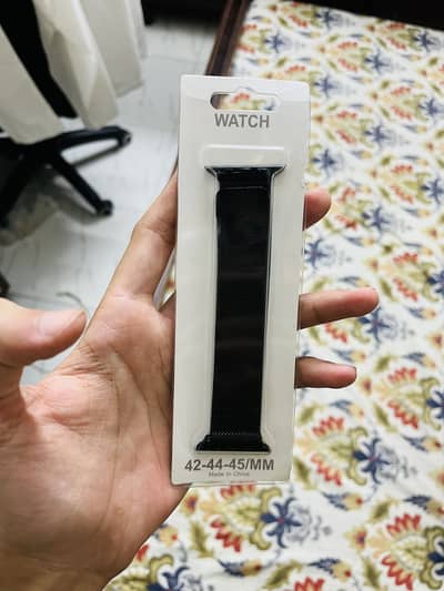 Apple Watch magnetic chain strap | premium black colour | top quality