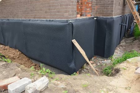 Drain Board 600 8mm Dimple Black , Waterproofing & Drainage Membrane