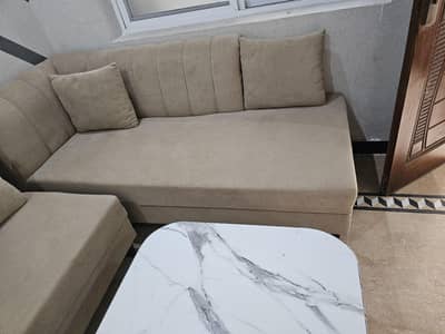L shaped sofa set