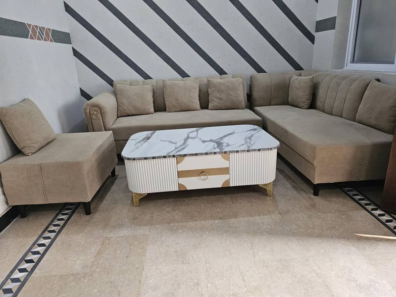L shaped sofa set 3