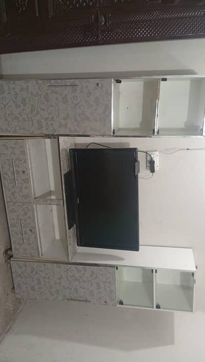 Toshiba 40-inch LED TV (non smart) with complete TV cabinet set