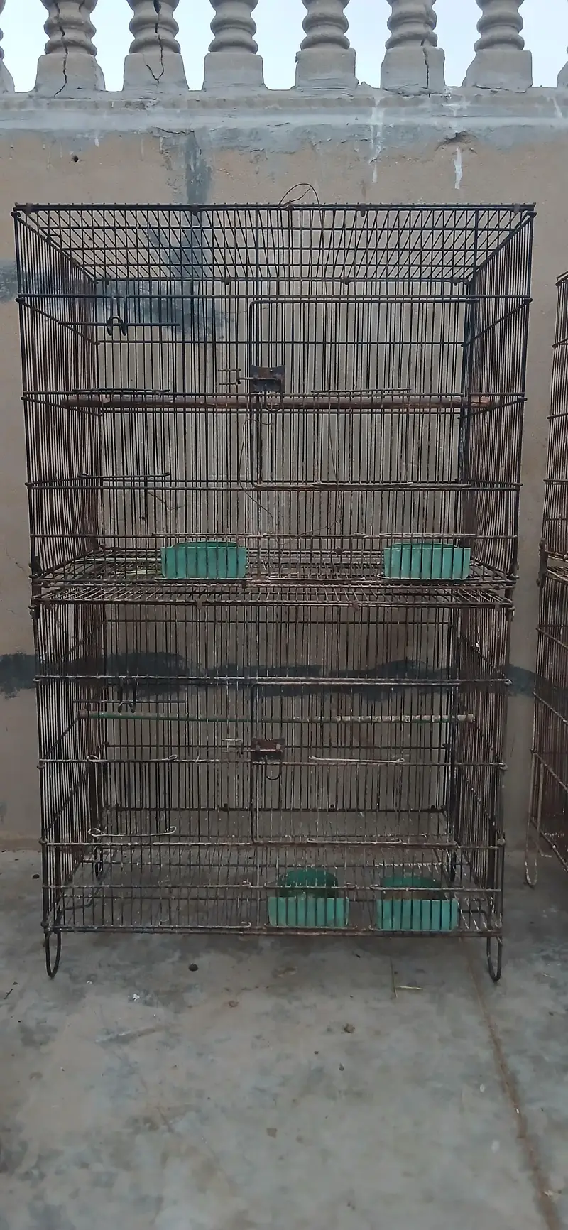 5 Large Double-Story Bird Cages + 8 Wooden Nest Boxes + 19 Pots — photo 5