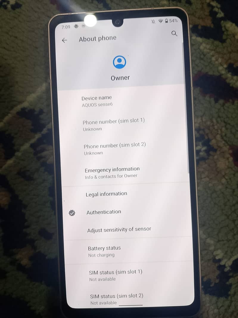 Sharp Aquos Sense 0