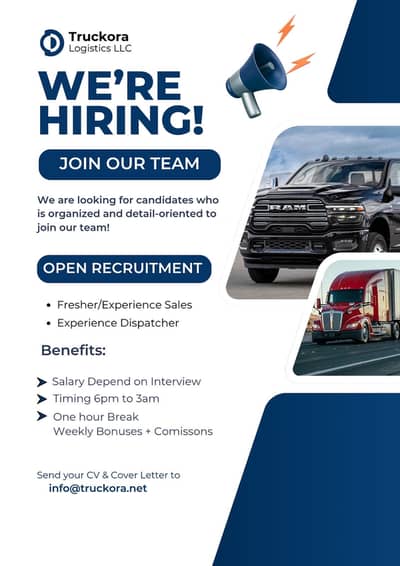 Need experience Sales executive  or Dispatchers