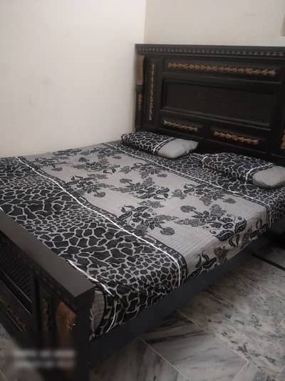 Wooden king size bed