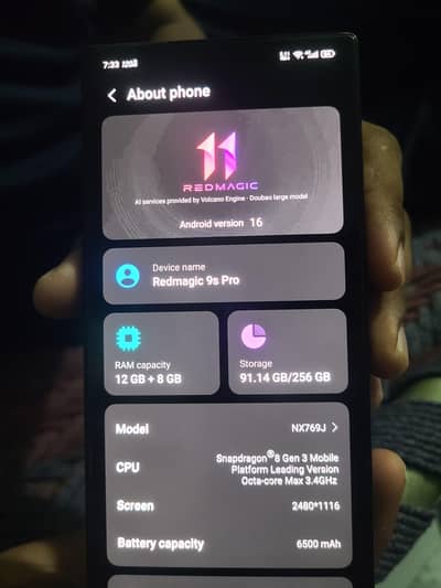 Zte nubia RedMagic 9S Pro