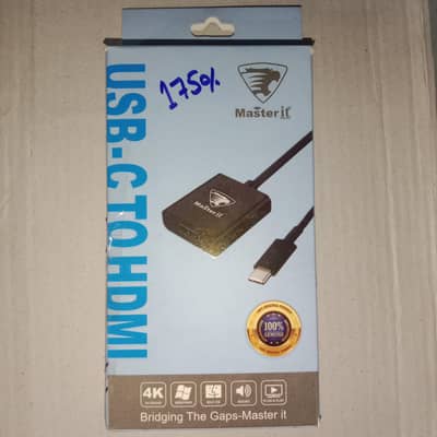 Master it USB-C to HDMI Adapter | 4K 60Hz | PD Charging
