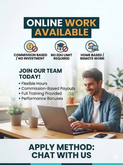 Online work No Investment with advance