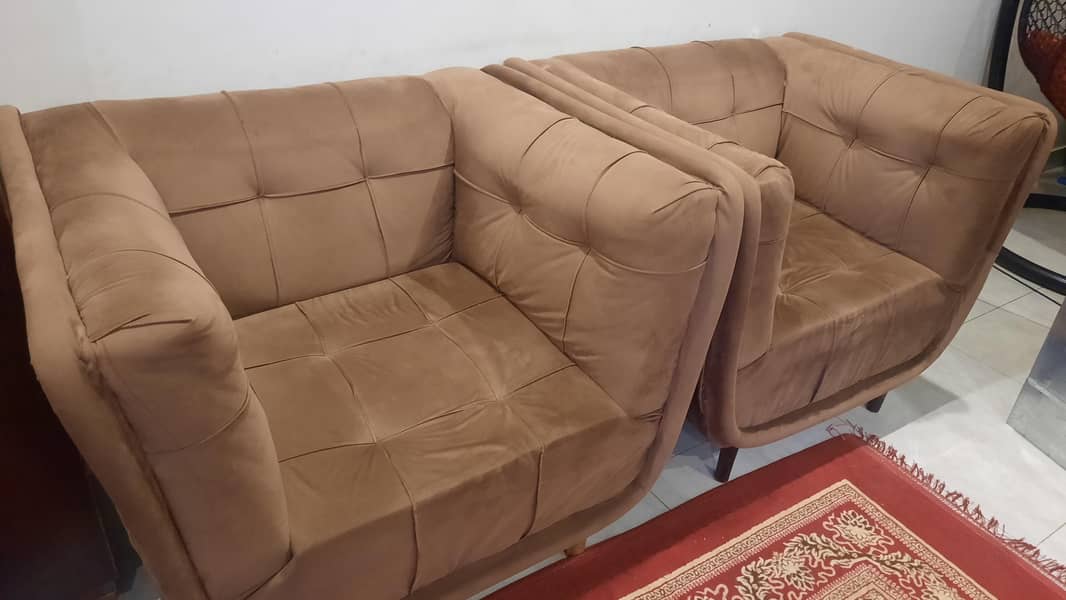 2  single sofa sets 1