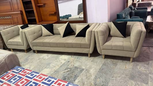 Brand new 5 seater sofa achy material or soft foam me tiyar krda sofa