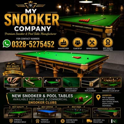 Home Use Snooker Table/Club Use Snooker Table/Used Snooker Table