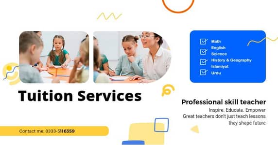 Tuition Services For Students from Grade 1-8