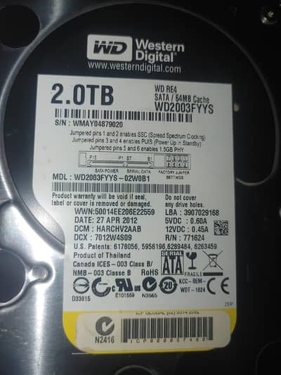 2TB HDD FULL OF PC GAMES