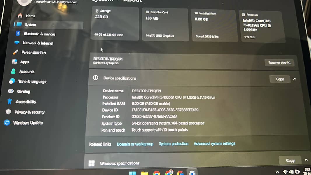 Surface laptop 3 1