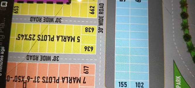 6.41 Marla Commercial Plot 150ft Road 50ft parking