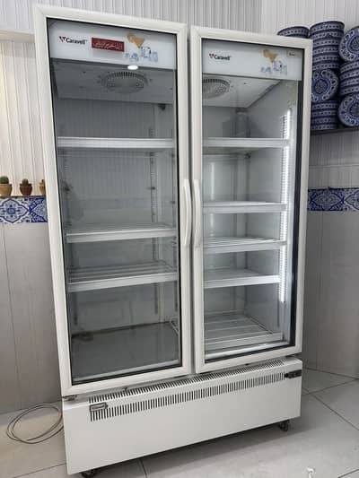 Caravell mec 1200 visi coller chiller double door just 1 year used