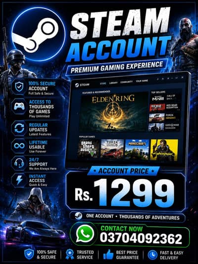 Steam Games for sale Only in Rs. 1299 Golden offer 100+ Games