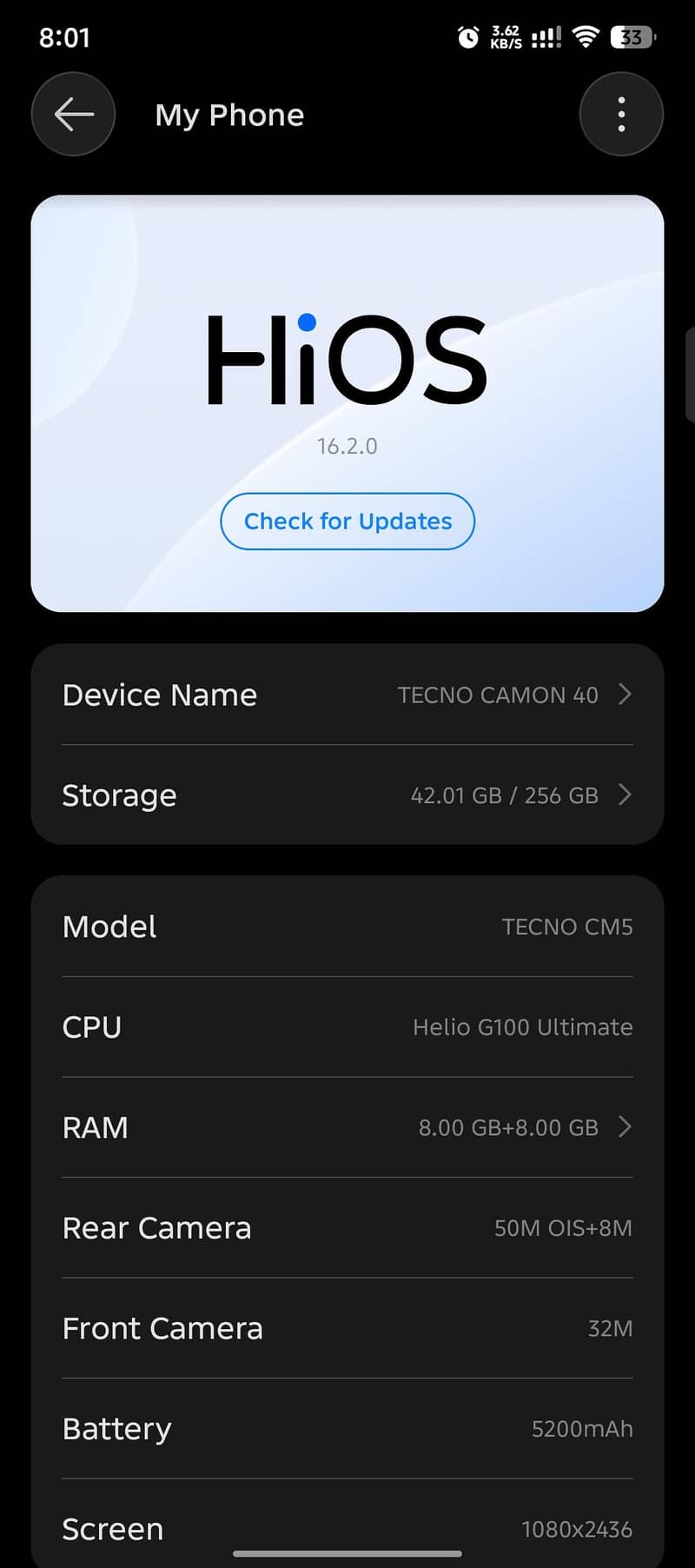 Tecno CAMON 40 3