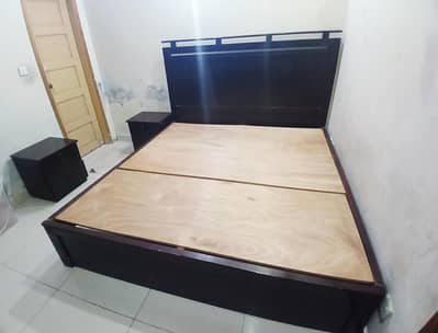 Double Bed with 2 Side Tables – Excellent Condition