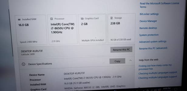 Dell laptop