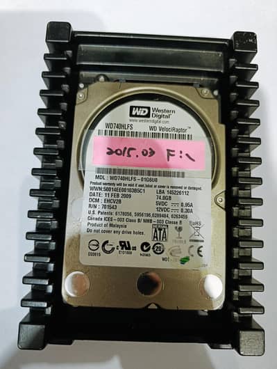 Western Digital VelociRaptor internal hard drive