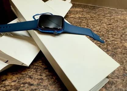 Apple Watch Series 7 45MM Blue Colour - Good Condition