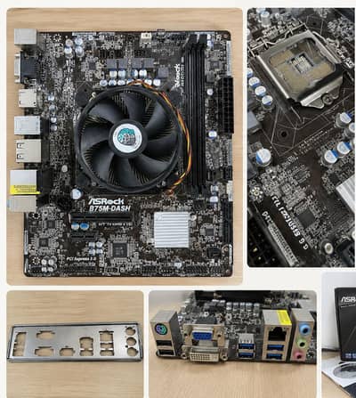 Intel Core i5 3rd Gen + ASRock B75M-DASH Motherboard + Tower Casing