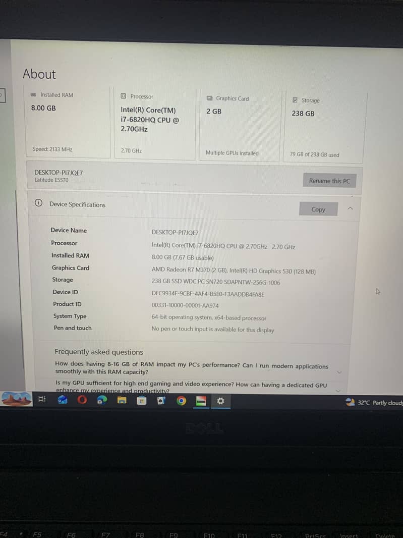 Dell Latitude E5570 3