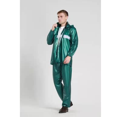 Barsati suit rain suit trouser shirt rain coat pvc made