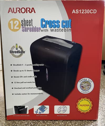 Paper Shredder Aurora AS1230CD