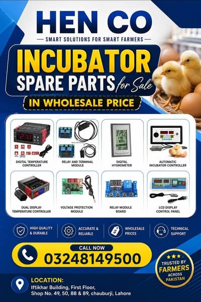 Incubators | Brooders | Spareparts | Controllers| Repairing center